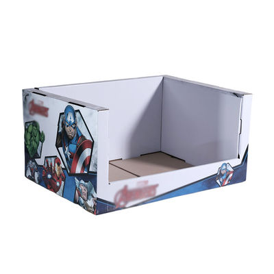 Caixa contrária do suporte de exposição da loja da exposição do cartão Tabletop pequeno feito sob encomenda