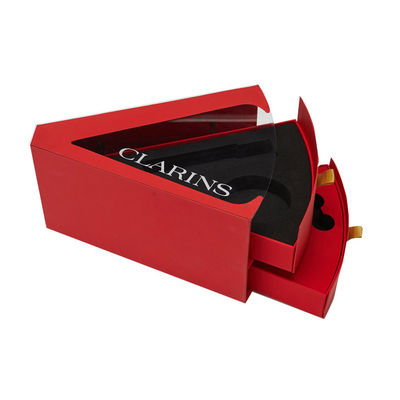Bloco criativo bonito do cartão da caixa de presente do triângulo para a joia Ring Storage