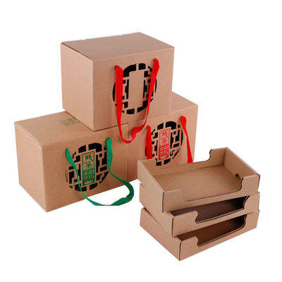 Caixas de papelão recicláveis para alimentos com alça
