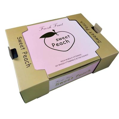 Inserção do cartão da espuma de Tray Gift Pack Foldable With do fruto do cartão do pêssego