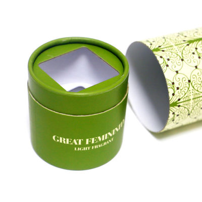 Cartão impresso colorido do cilindro do círculo em volta dos recipientes da caixa para a lâmpada perfumada leve