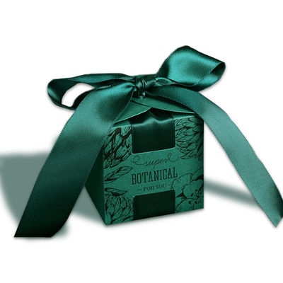 Caixa de Forest Green Small Ring Gift com fita