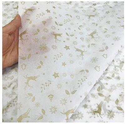 Folha dourada reciclável do papel de envolvimento do casamento de prata