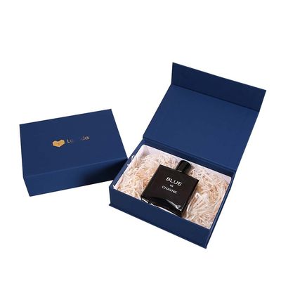 Navy Blue Custom Luxury Cosmetic Packaging Caixas de presente para frasco de vidro de perfume