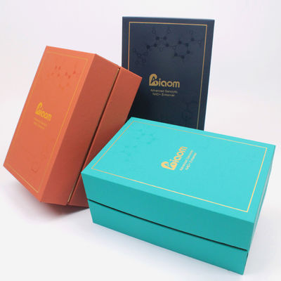 Embalagens coloridas de caixas de papelão com design e estilo personalizados para varejo