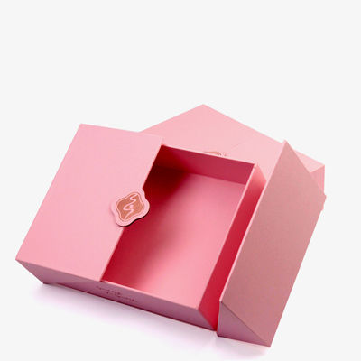 Caixa de presente magnética rosa única com embalagem de design personalizado para produtos cosméticos