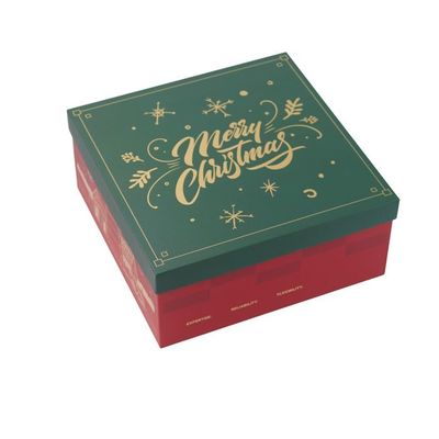 Caixa de presente de design festivo adequada para as férias de Natal caixas de embalagem personalizadas