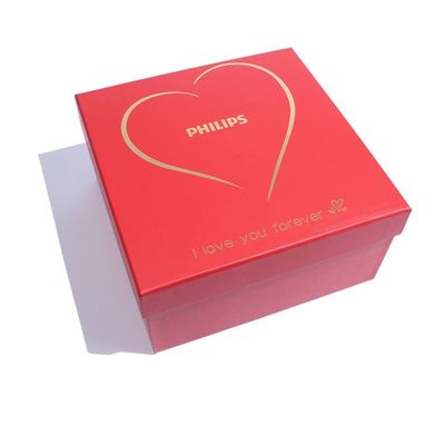 Embalagens personalizadas para presentes vermelhas Caixas de cartão rígido Caixa de cartão de impressão de caixa personalizada