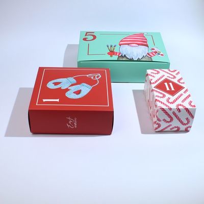 Caixas personalizadas Desenhos Cadeias vazias Caixas de calendário de Natal Caixas de embalagem personalizadas