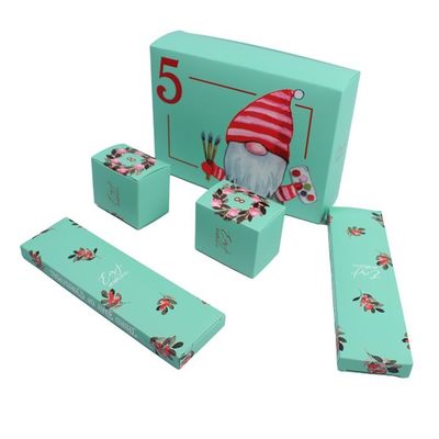 Caixas de papel personalizadas Caixas de luxo personalizadas Pacotes de caixa por atacado Com elemento festivo de Natal