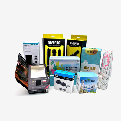Indústria de embalagens de papel Desig Package com produtos de cuidados com a pele logotipos, conjuntos de maquiagem e ferramentas de beleza caixa