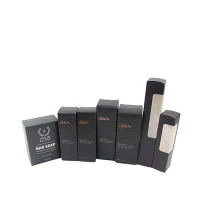 Caixas de Embalagem Personalizadas para Produtos de Barba com Suporte de Design Gratuito e Logotipo em Folha de Ouro